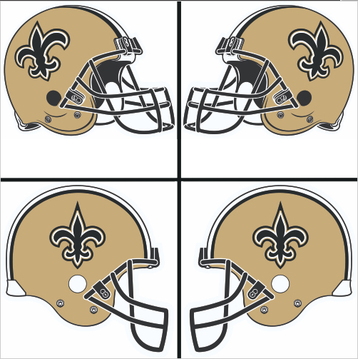 New Orleans Saints Helmet Logo iron on paper